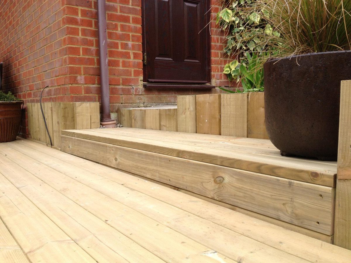 Raised Timber Decking Installation in Shenley Brook End, Milton Keynes